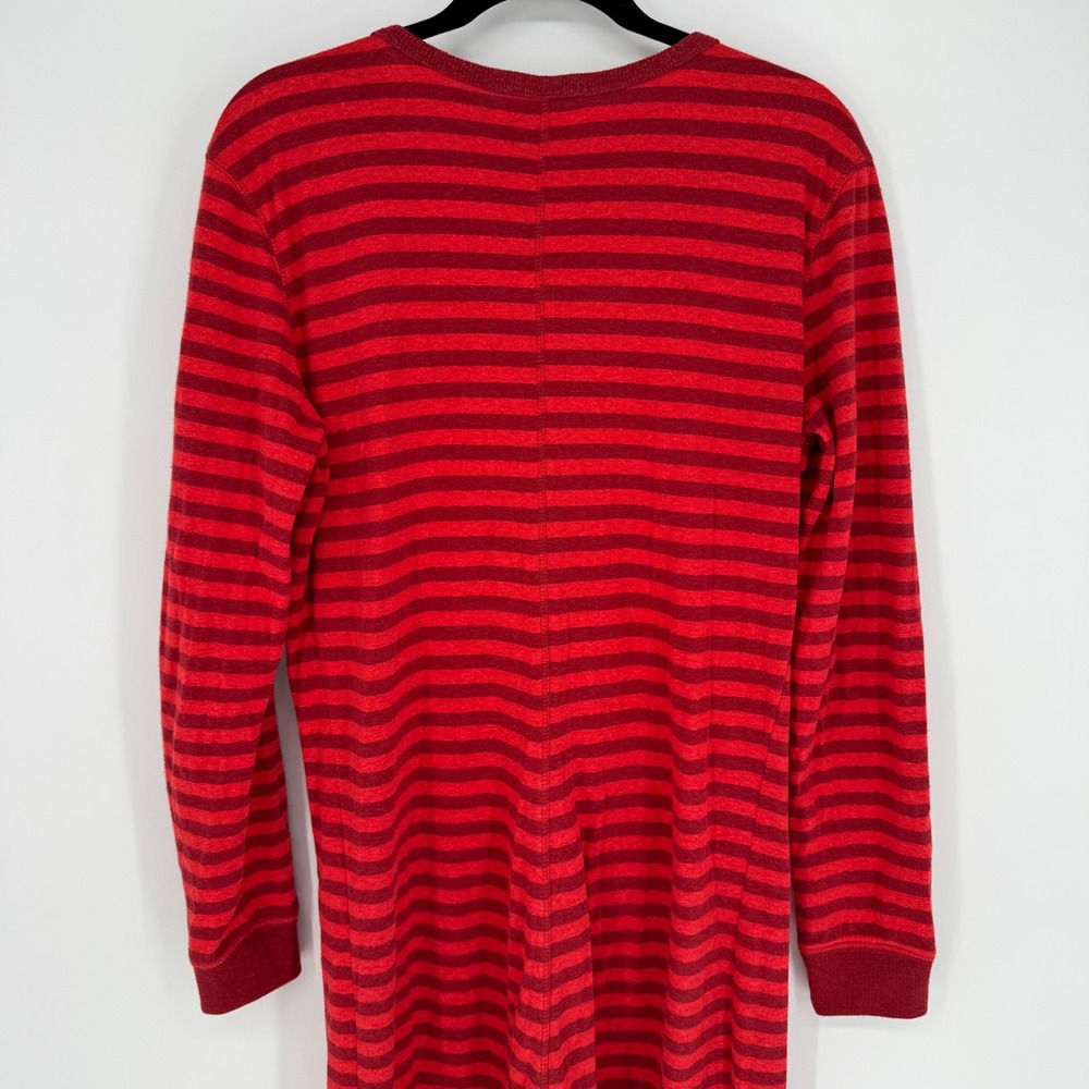 MARINE LAYER‎ RED STRIPED ONE PIECE PAJAMA MODAL ORGANIC COTTON SMALL - Picture 9 of 10